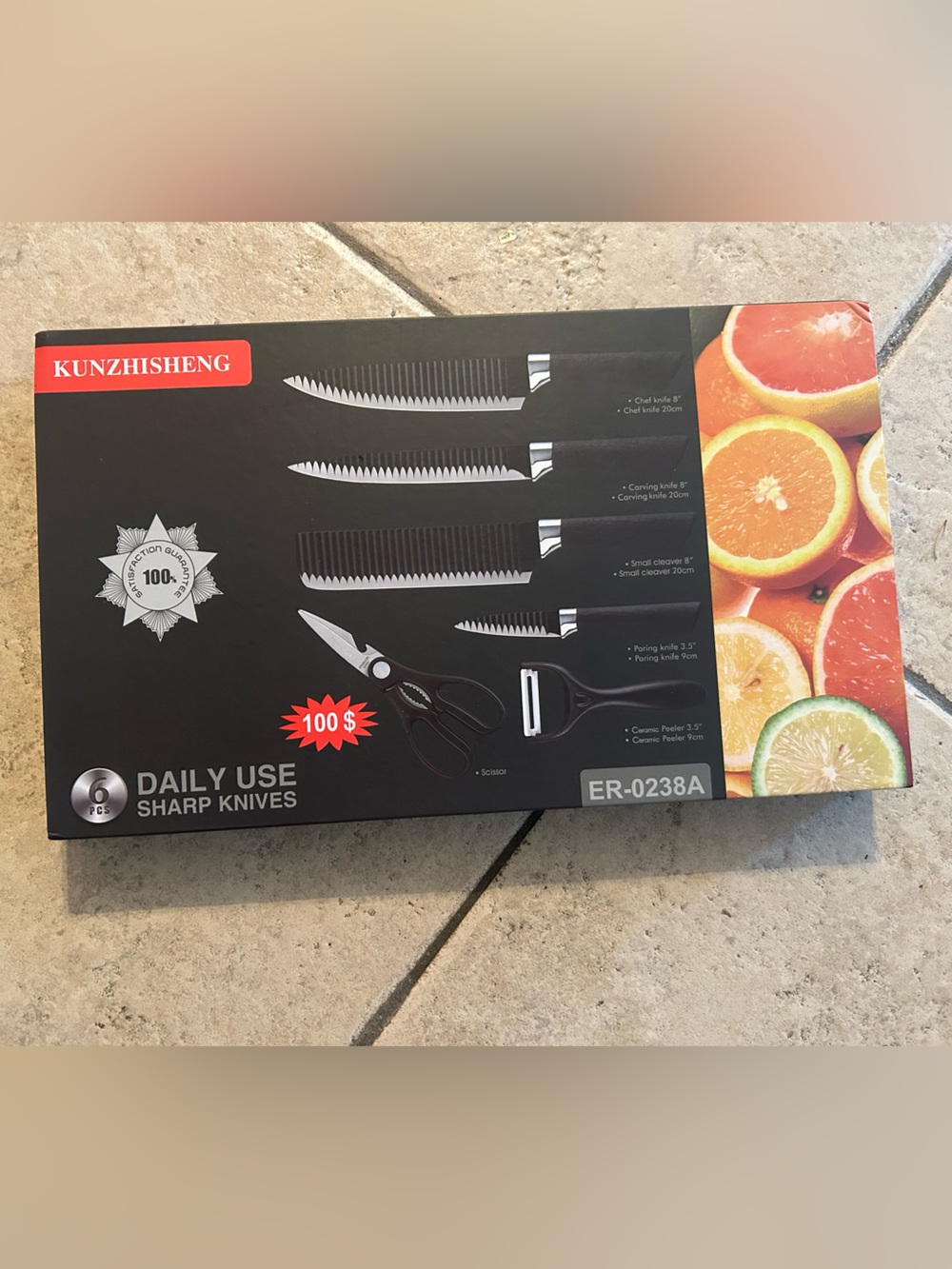 KUNZHISHENG 6-Piece Kitchen Knife Set – ER-0238A